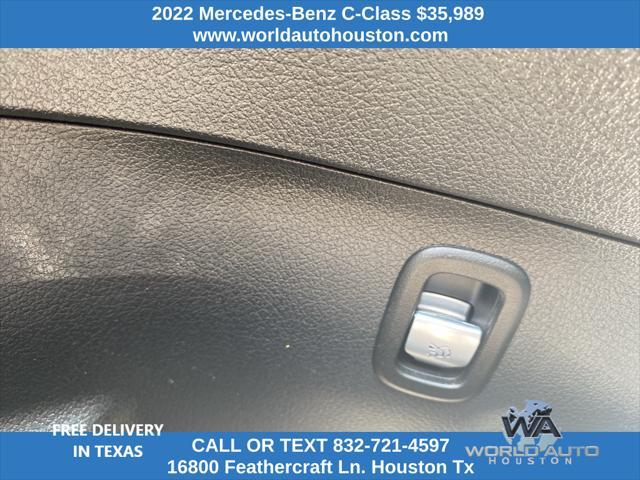 used 2022 Mercedes-Benz C-Class car, priced at $35,989