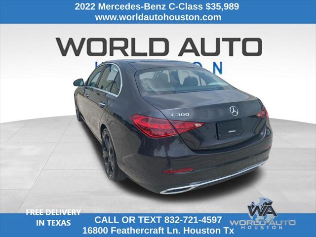 used 2022 Mercedes-Benz C-Class car, priced at $35,989