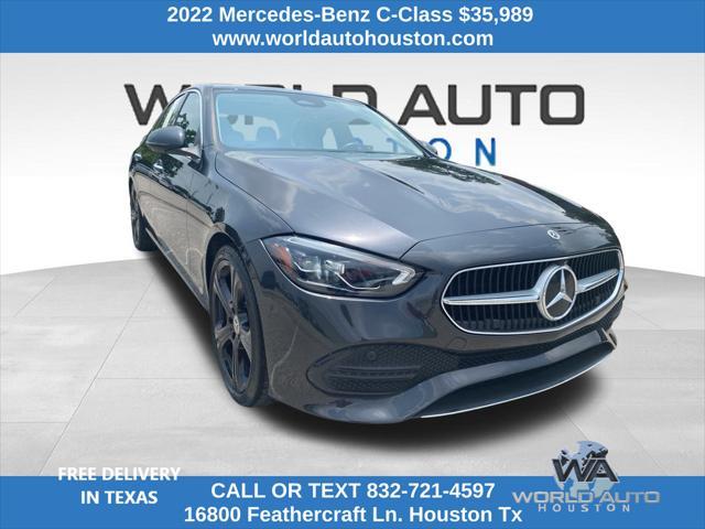 used 2022 Mercedes-Benz C-Class car, priced at $35,989