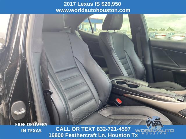 used 2017 Lexus IS 350 car, priced at $26,950