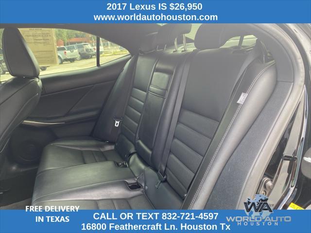 used 2017 Lexus IS 350 car, priced at $26,950