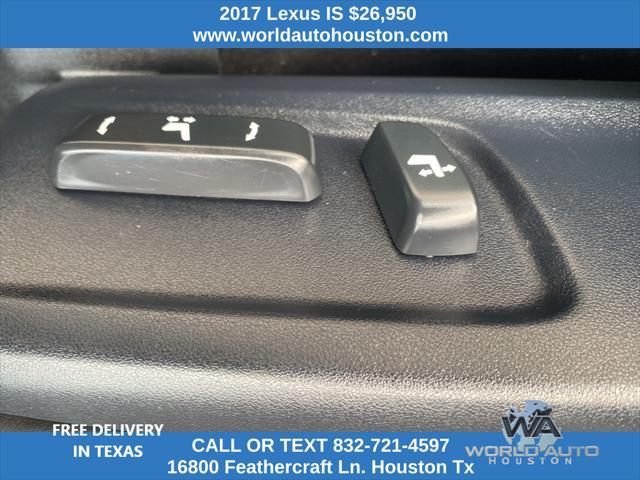 used 2017 Lexus IS 350 car, priced at $26,950
