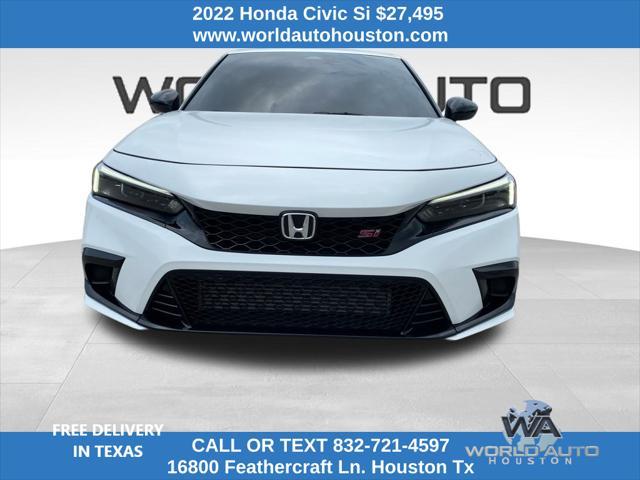 used 2022 Honda Civic Si car, priced at $27,495