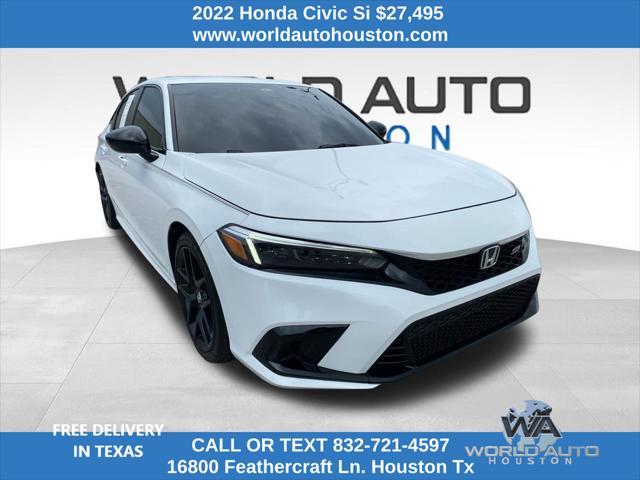 used 2022 Honda Civic Si car, priced at $27,495