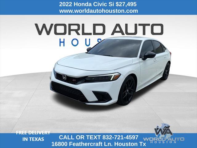 used 2022 Honda Civic Si car, priced at $27,495