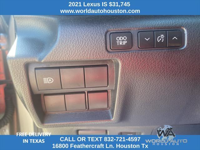 used 2021 Lexus IS 300 car, priced at $31,745