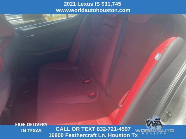 used 2021 Lexus IS 300 car, priced at $31,745