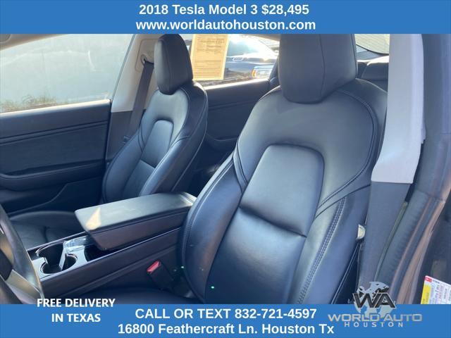 used 2018 Tesla Model 3 car, priced at $28,495