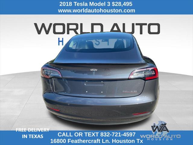 used 2018 Tesla Model 3 car, priced at $28,495