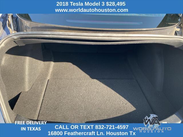 used 2018 Tesla Model 3 car, priced at $28,495