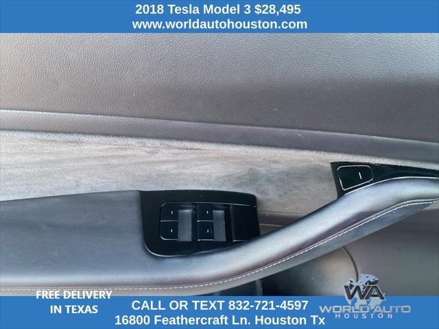 used 2018 Tesla Model 3 car, priced at $28,495