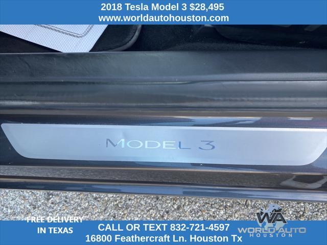 used 2018 Tesla Model 3 car, priced at $28,495