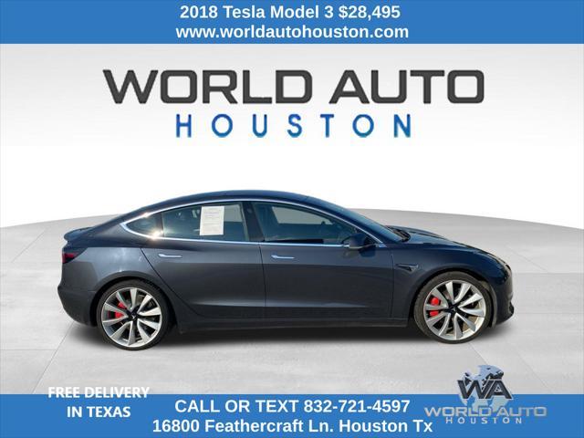 used 2018 Tesla Model 3 car, priced at $28,495