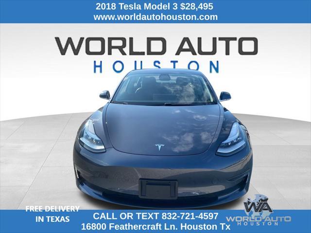 used 2018 Tesla Model 3 car, priced at $28,495