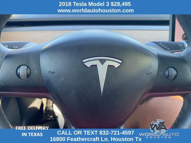 used 2018 Tesla Model 3 car, priced at $28,495