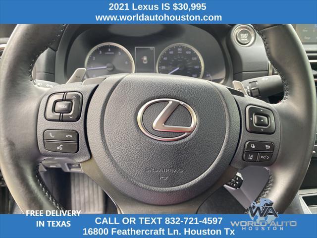 used 2021 Lexus IS 300 car, priced at $30,995