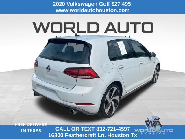 used 2020 Volkswagen Golf GTI car, priced at $27,495