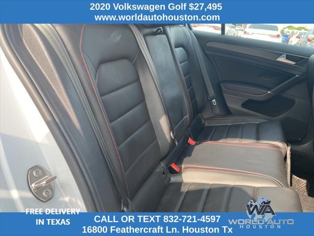 used 2020 Volkswagen Golf GTI car, priced at $27,495