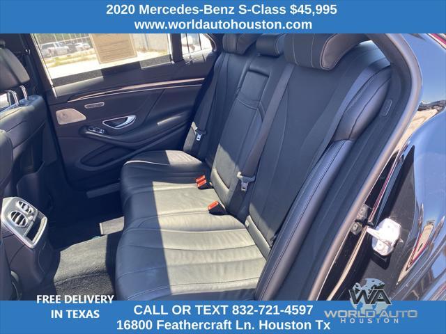 used 2020 Mercedes-Benz S-Class car, priced at $45,995