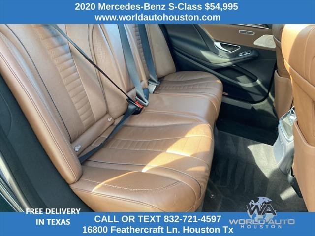 used 2020 Mercedes-Benz S-Class car, priced at $54,995