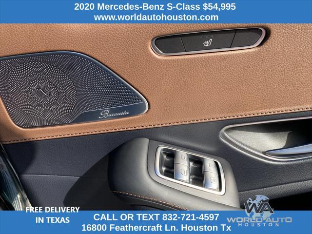 used 2020 Mercedes-Benz S-Class car, priced at $54,995