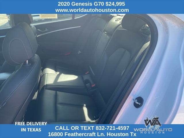 used 2020 Genesis G70 car, priced at $24,995