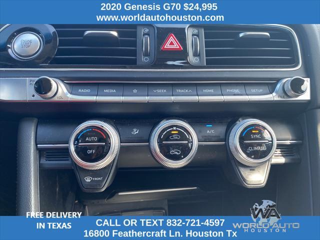 used 2020 Genesis G70 car, priced at $24,995