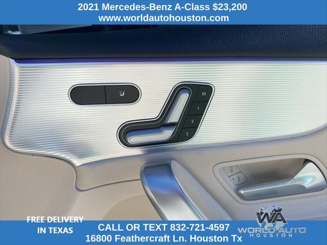 used 2021 Mercedes-Benz A-Class car, priced at $23,200