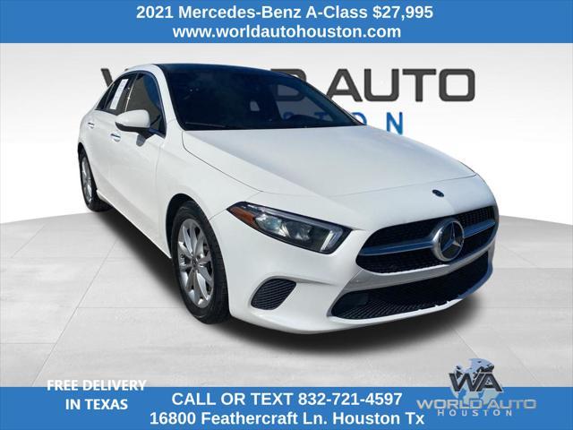 used 2021 Mercedes-Benz A-Class car, priced at $27,995