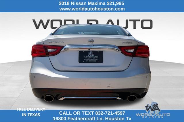 used 2018 Nissan Maxima car, priced at $21,995