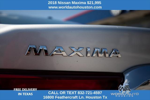 used 2018 Nissan Maxima car, priced at $21,995