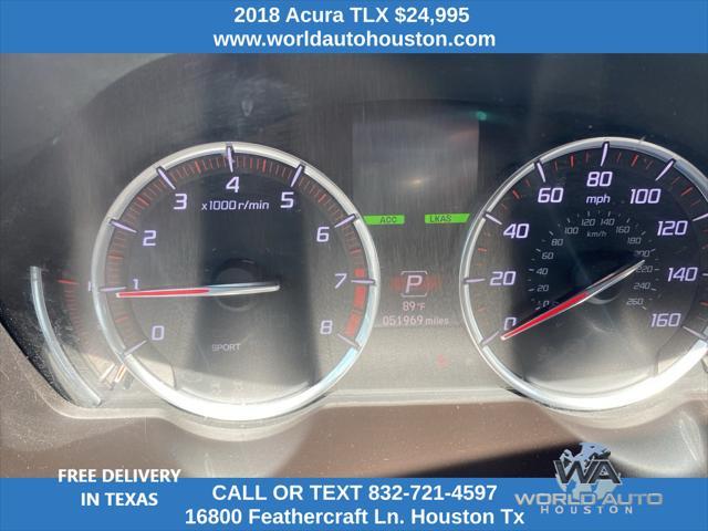 used 2018 Acura TLX car, priced at $24,995