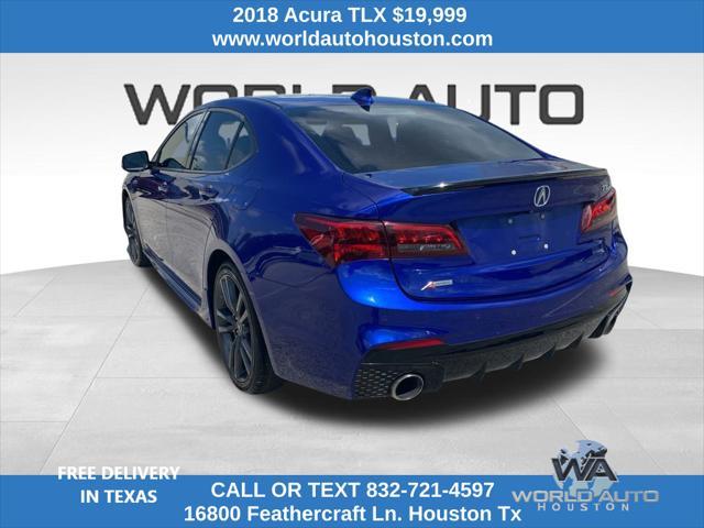 used 2018 Acura TLX car, priced at $19,999