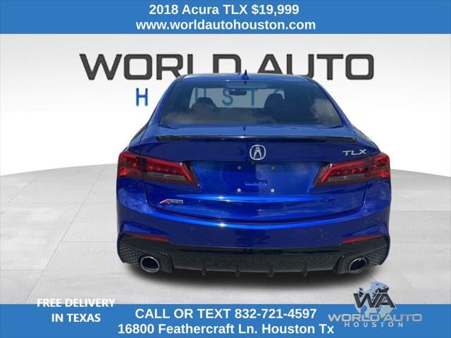 used 2018 Acura TLX car, priced at $19,999