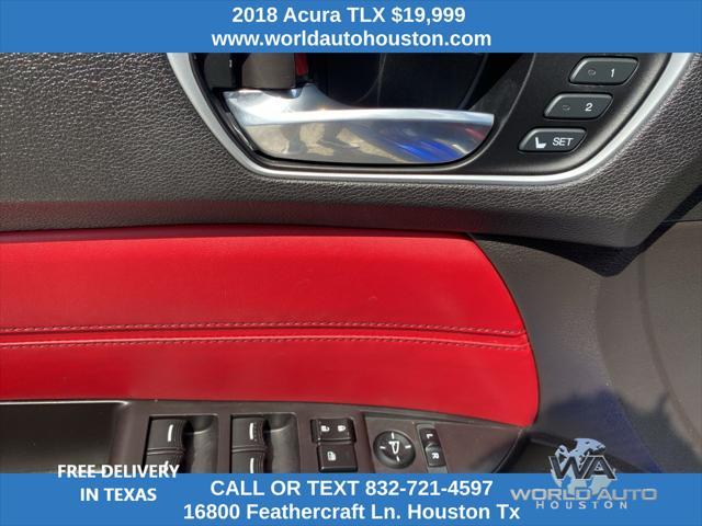 used 2018 Acura TLX car, priced at $19,999