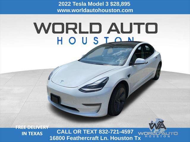 used 2022 Tesla Model 3 car, priced at $28,895