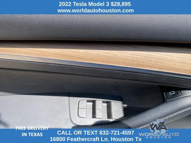 used 2022 Tesla Model 3 car, priced at $28,895