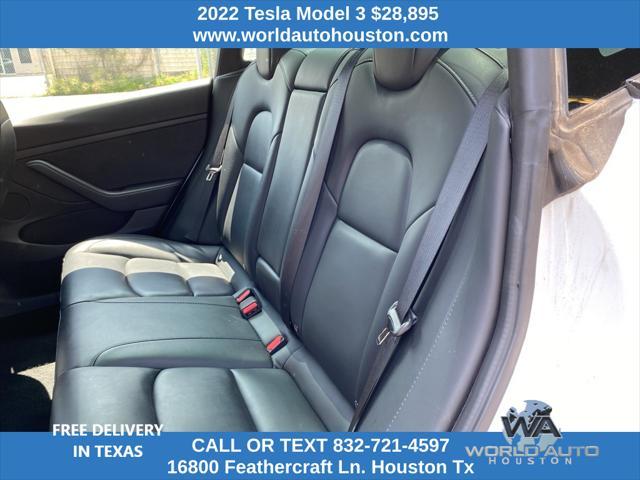 used 2022 Tesla Model 3 car, priced at $28,895