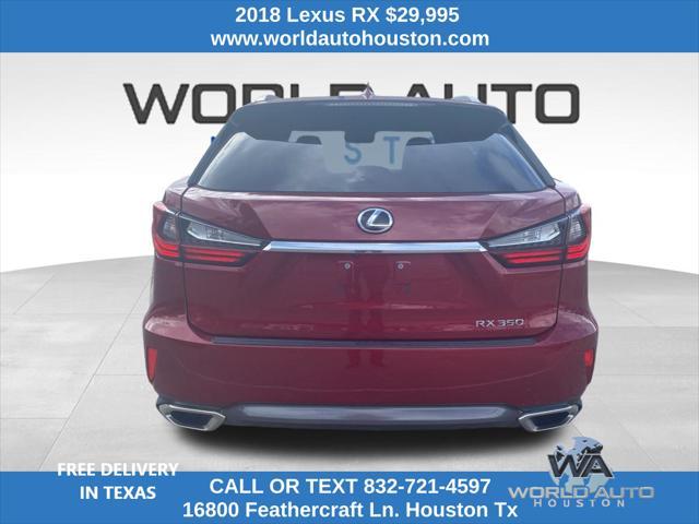 used 2018 Lexus RX 350 car, priced at $29,995