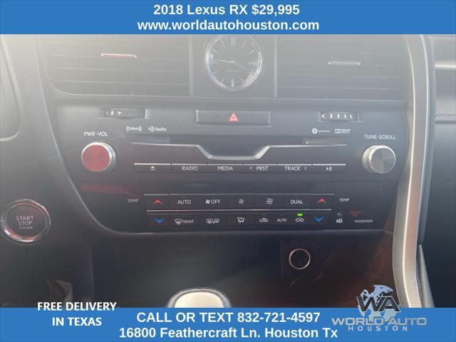 used 2018 Lexus RX 350 car, priced at $29,995