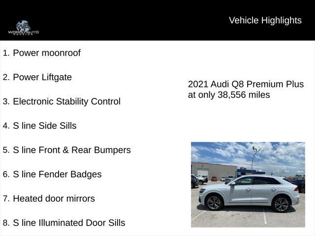 used 2021 Audi Q8 car, priced at $47,899