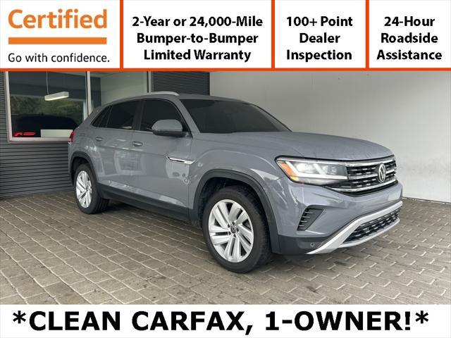 used 2021 Volkswagen Atlas Cross Sport car, priced at $22,340