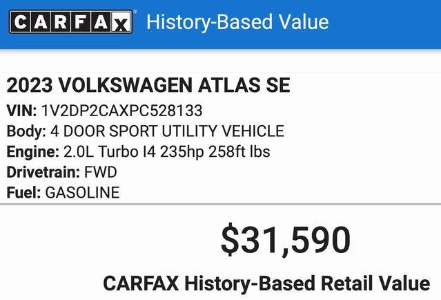 used 2023 Volkswagen Atlas car, priced at $27,610