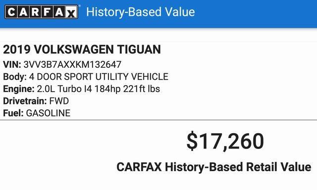 used 2019 Volkswagen Tiguan car, priced at $15,816