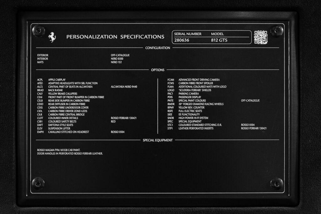 used 2022 Ferrari 812 GTS car, priced at $579,000