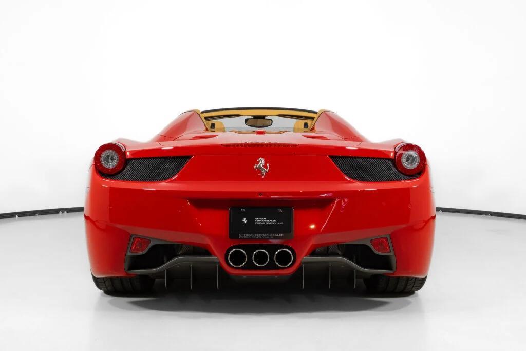 used 2012 Ferrari 458 Spider car, priced at $279,000
