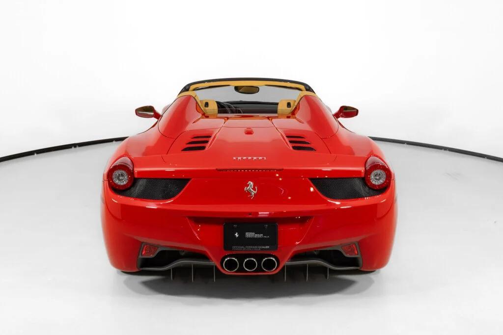 used 2012 Ferrari 458 Spider car, priced at $279,000