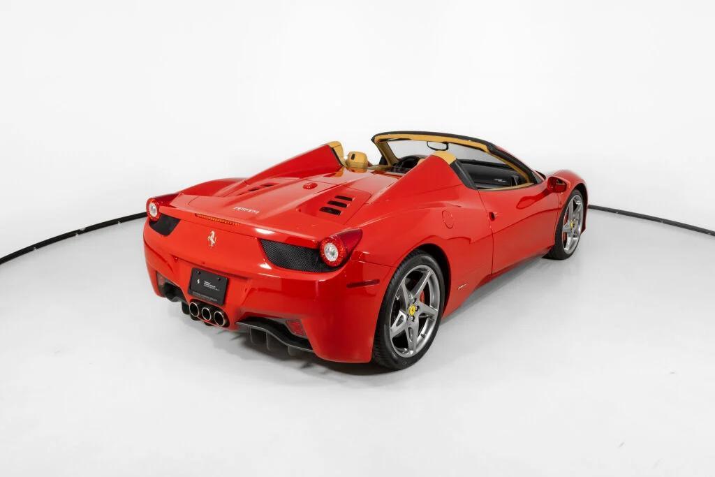 used 2012 Ferrari 458 Spider car, priced at $279,000