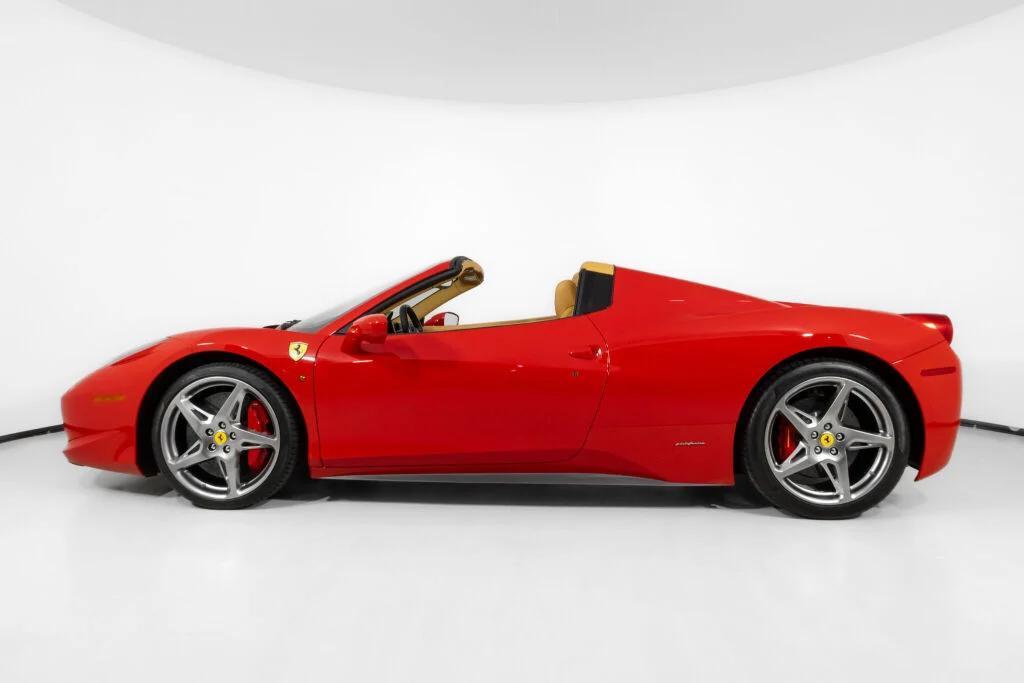 used 2012 Ferrari 458 Spider car, priced at $279,000