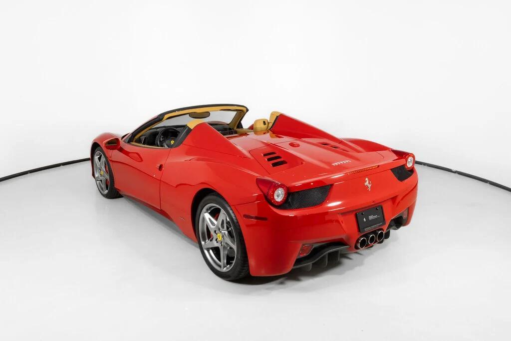 used 2012 Ferrari 458 Spider car, priced at $279,000